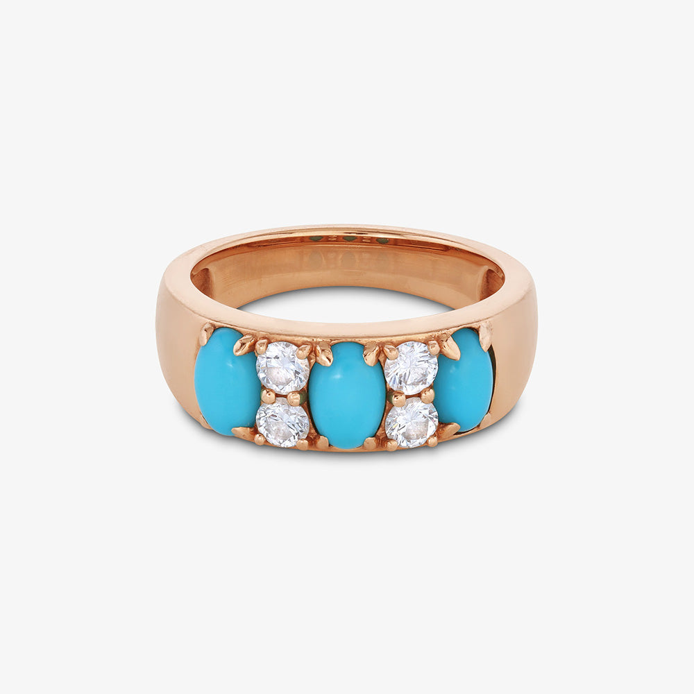 Billie Turquoise Diamond Ring