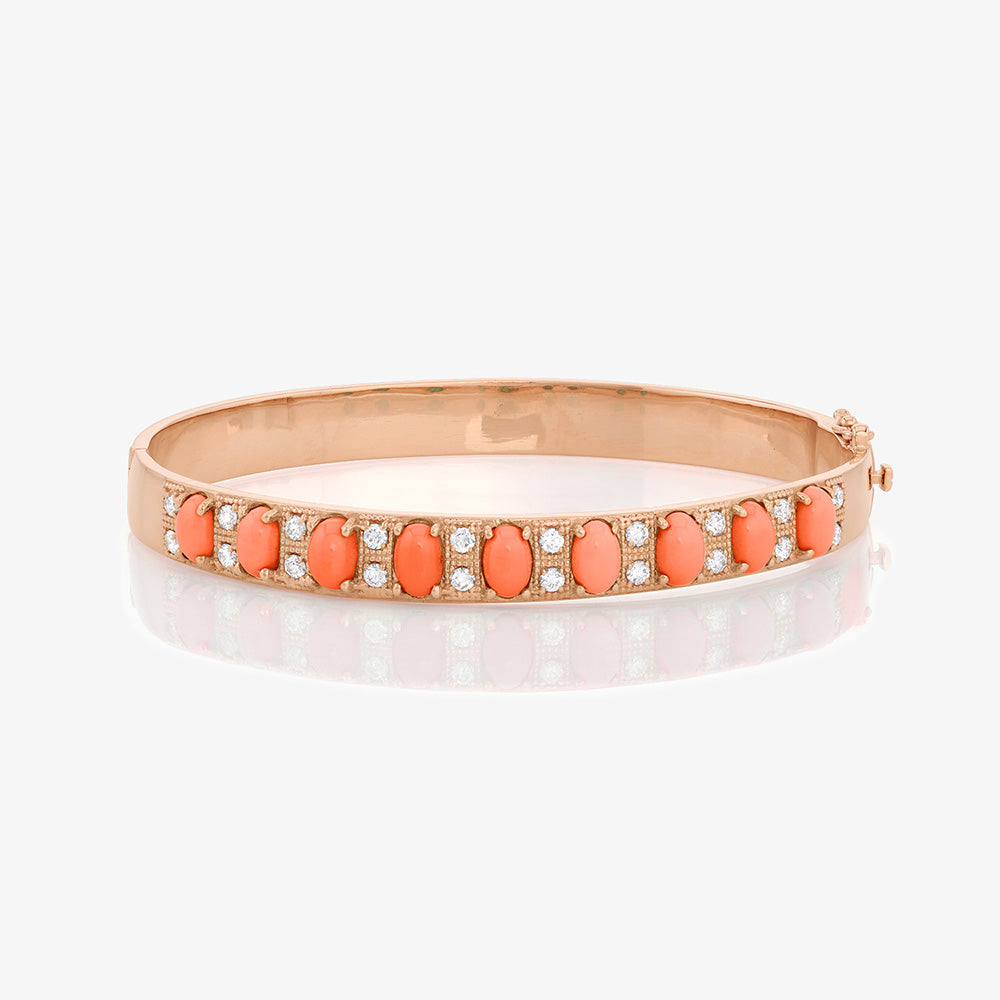 Roberta Pink Coral Bangle